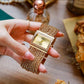 🖤Ladies Rhinestone Quartz Square Watch