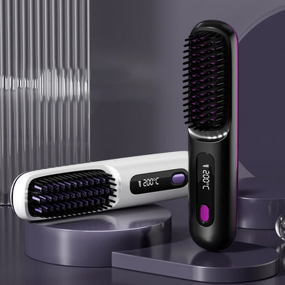 💥Hot Sale 50% OFF💖 Cordless Ceramic Heated Hair Straightening Comb