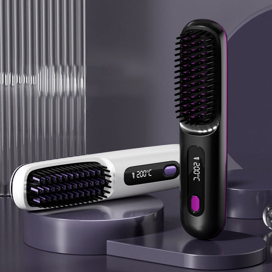 💥Hot Sale 50% OFF💖 Cordless Ceramic Heated Hair Straightening Comb
