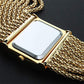 🖤Ladies Rhinestone Quartz Square Watch