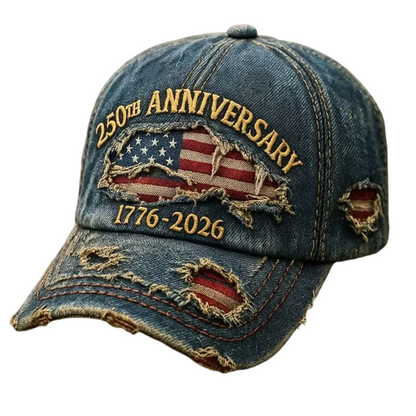 🎉2026 Hot Sale🔥250th Anniversary Distressed Baseball Cap - ✈️Free shipping✈️