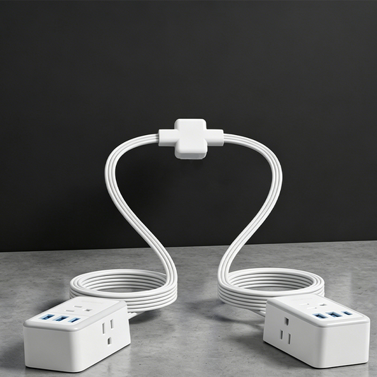 Dual Split Extension Power Strip
