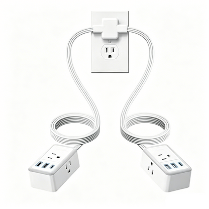 Dual Split Extension Power Strip